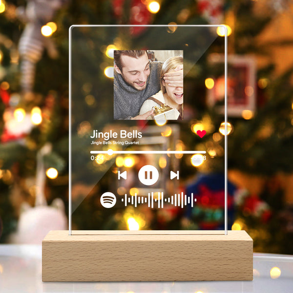 Cadeaux de Noël Affiche acrylique et porte - clés en verre Spotify per –  MadeMineFr