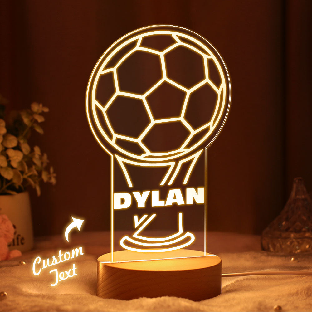 veilleuse LED , lampe de décoration 3D football